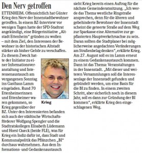 Badische Zeitung 04.08.2012 Beobachtet- Gehoert